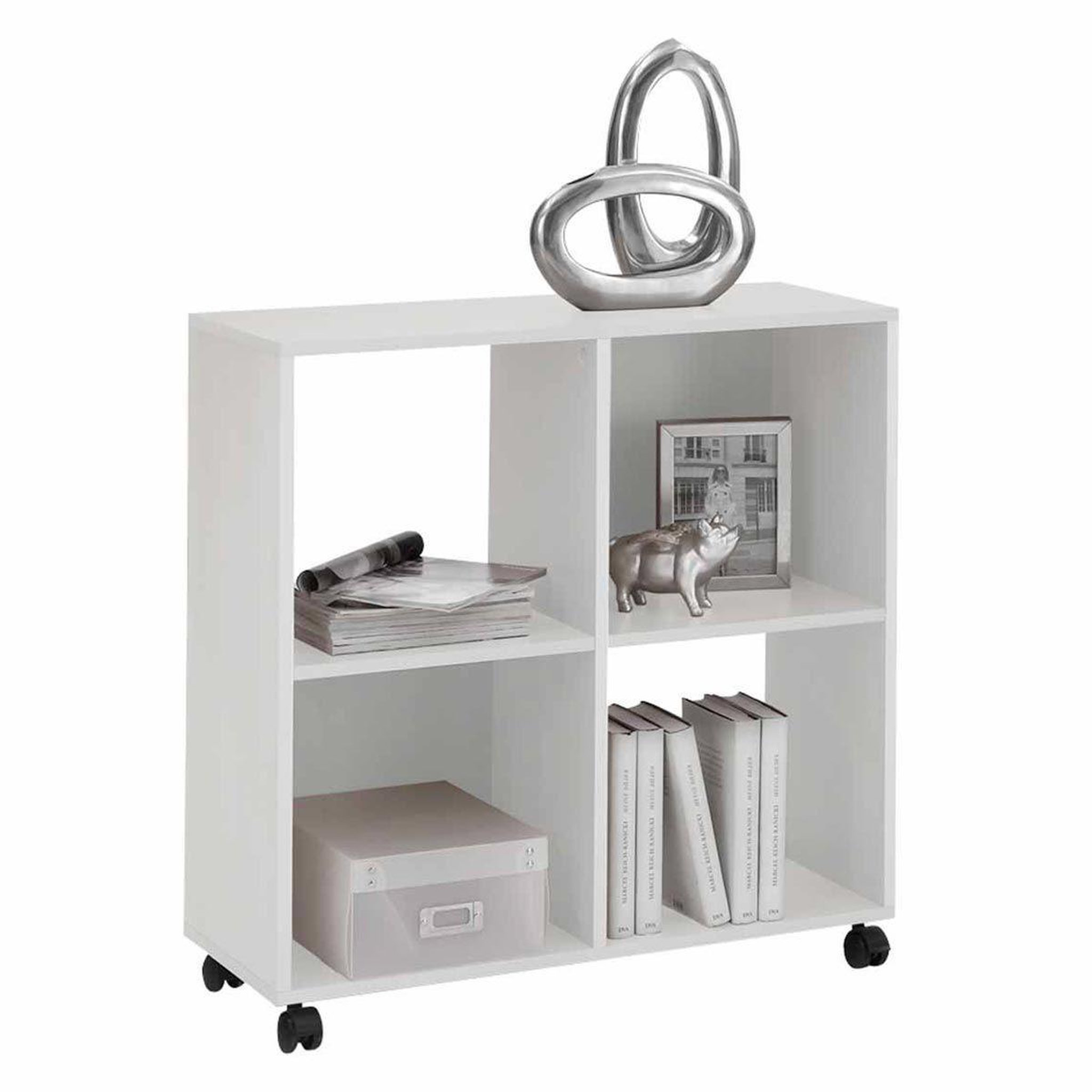 Paris Prix Étagère 4 cases design  timpa  78cm blanc