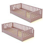 Voir la diapositive 4 : JURABABY Lit au sol enfant en bois SONHO avec matelas - 90x190