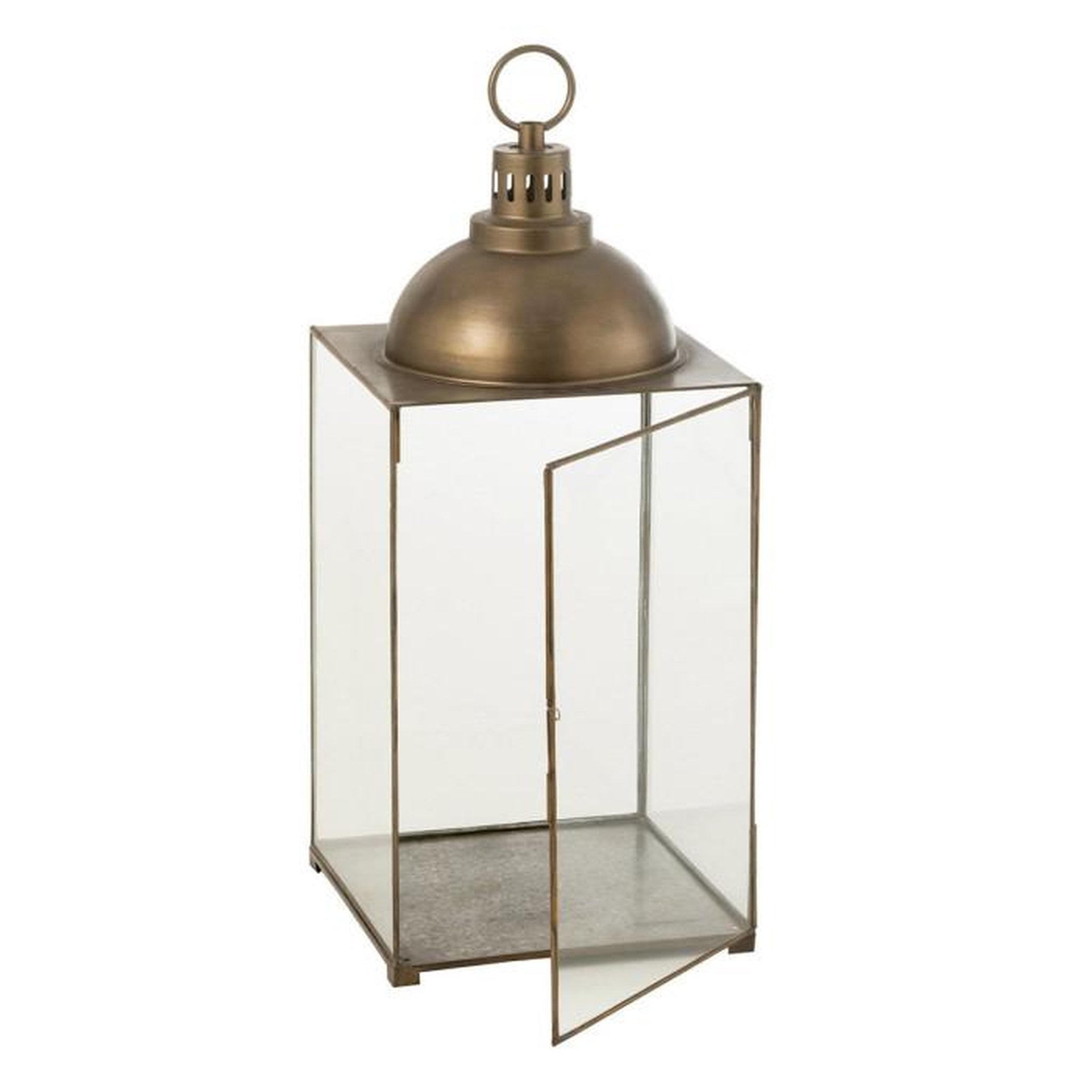 Voir la diapositive 2 : Paris Prix Lanterne Design en Verre  Hagrid  85cm Bronze