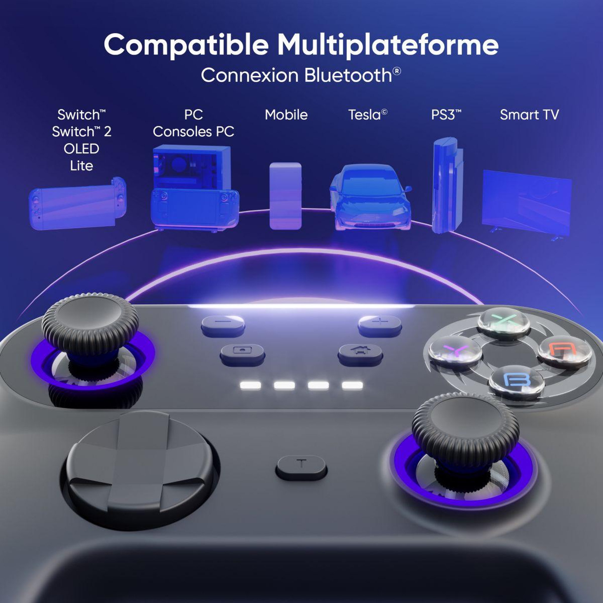 Voir la diapositive 4 : ONIVERSE Manette Walli Piano Noir