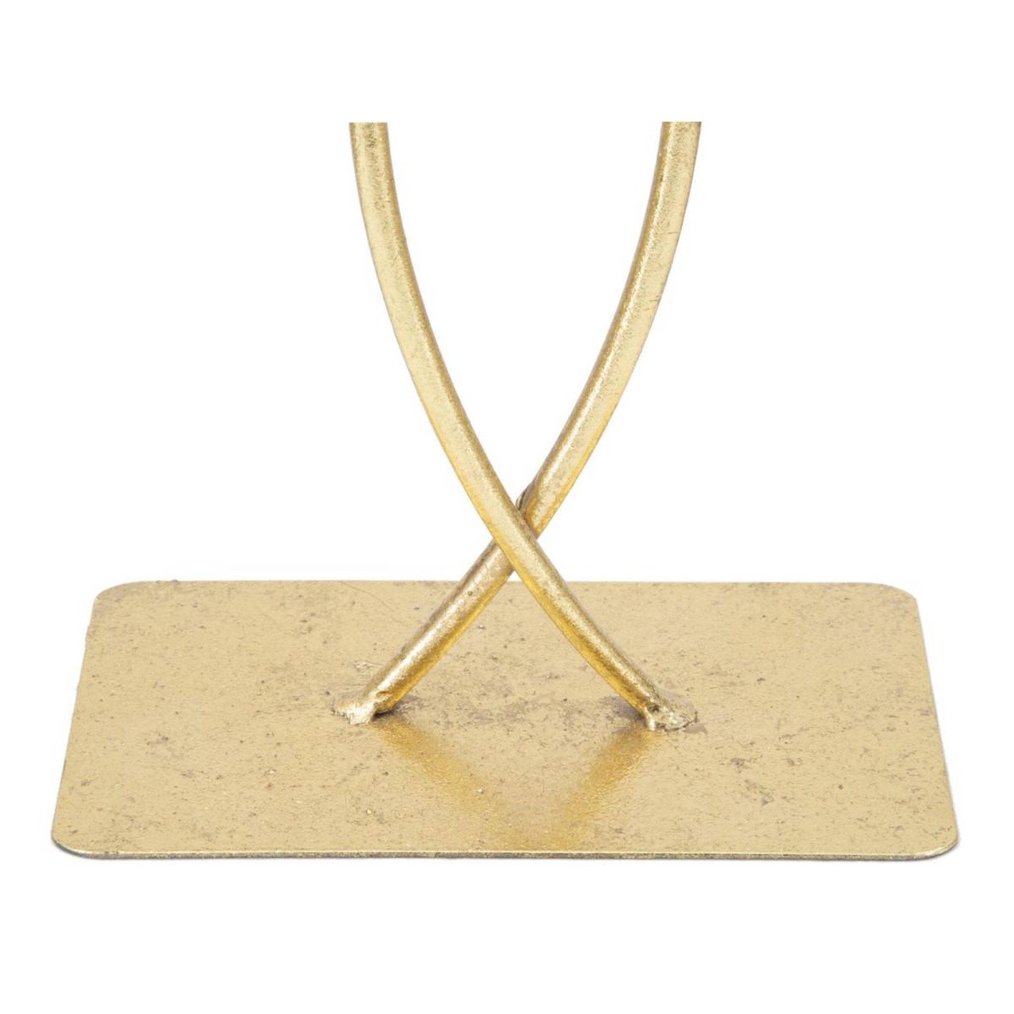 Voir la diapositive 2 : Paris Prix Objet déco en métal  feuilles  35cm or
