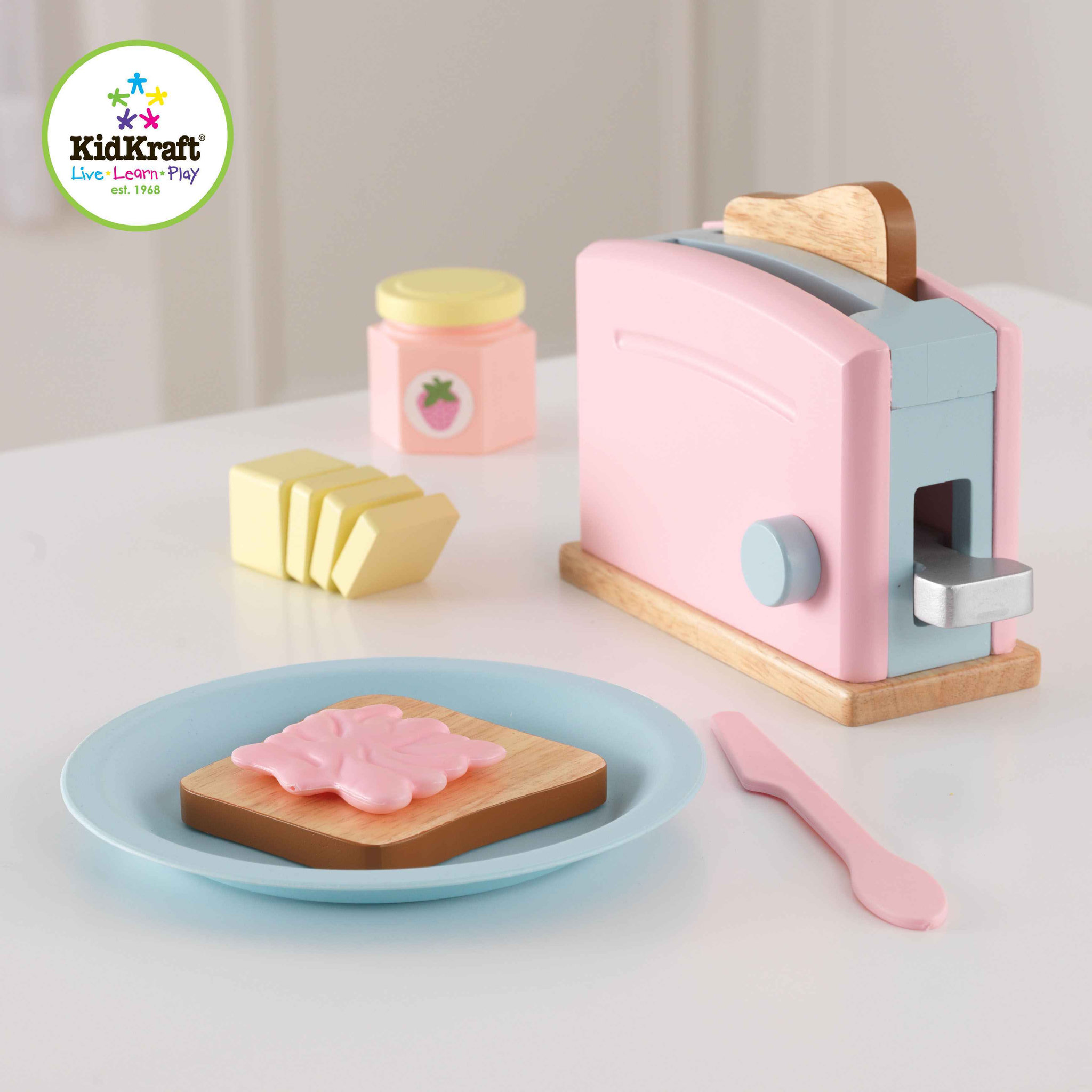 Voir la diapositive 2 : Kidkraft Set grille pain pastel