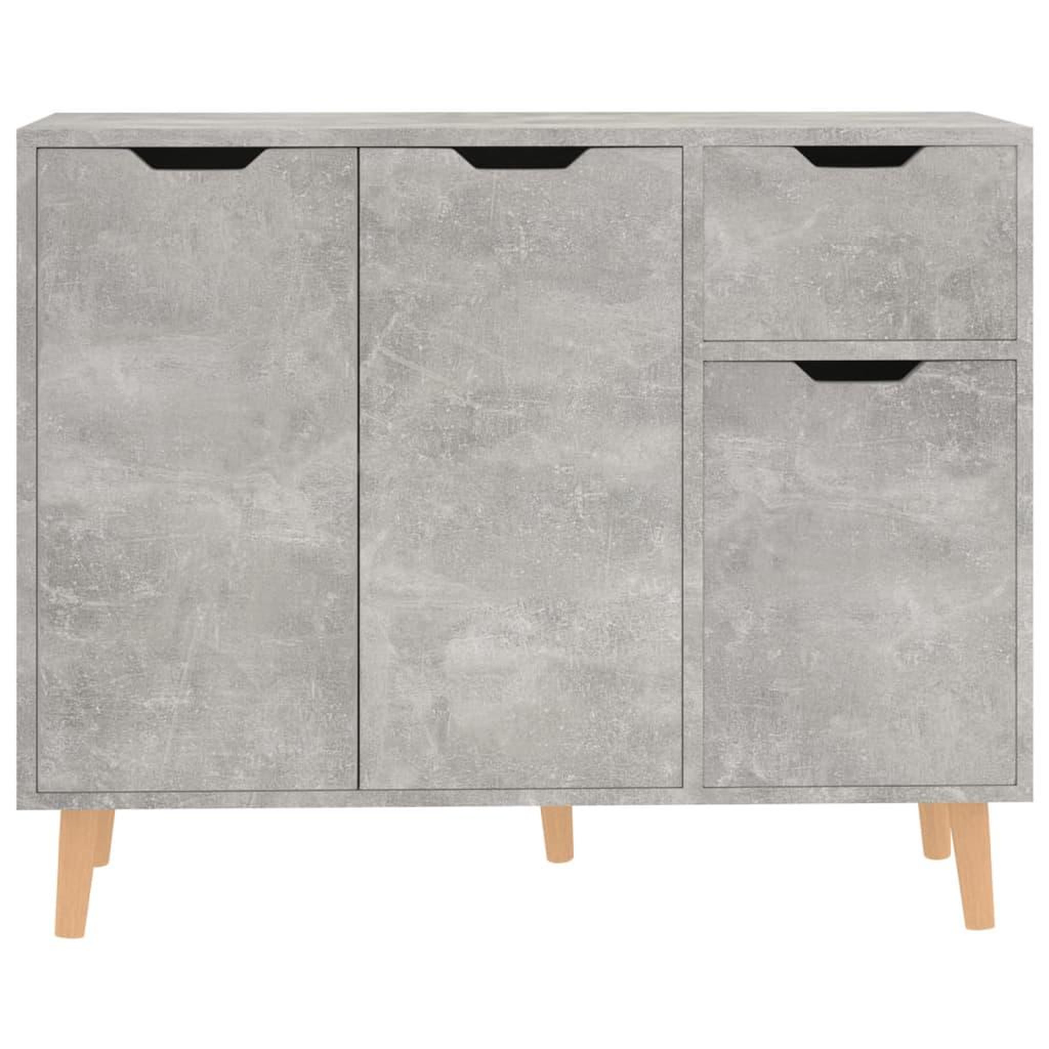 Voir la diapositive 3 : VIDAXL Buffet gris beton 90x30x72 cm bois d'ingenierie