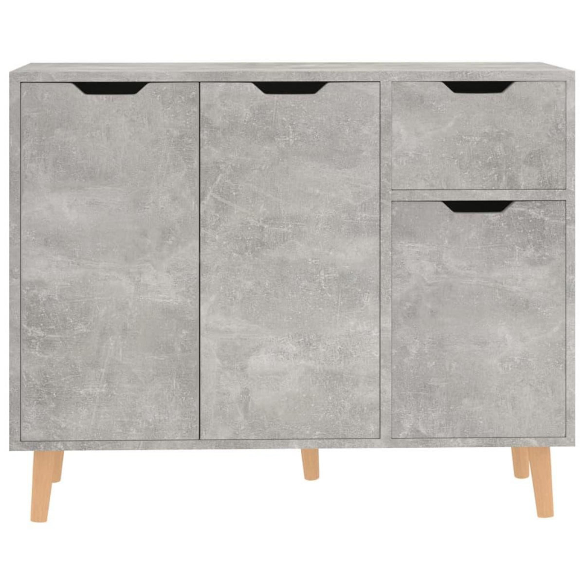 VIDAXL Buffet gris beton 90x30x72 cm bois d'ingenierie