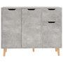 Voir la diapositive 3 : VIDAXL Buffet gris beton 90x30x72 cm bois d'ingenierie