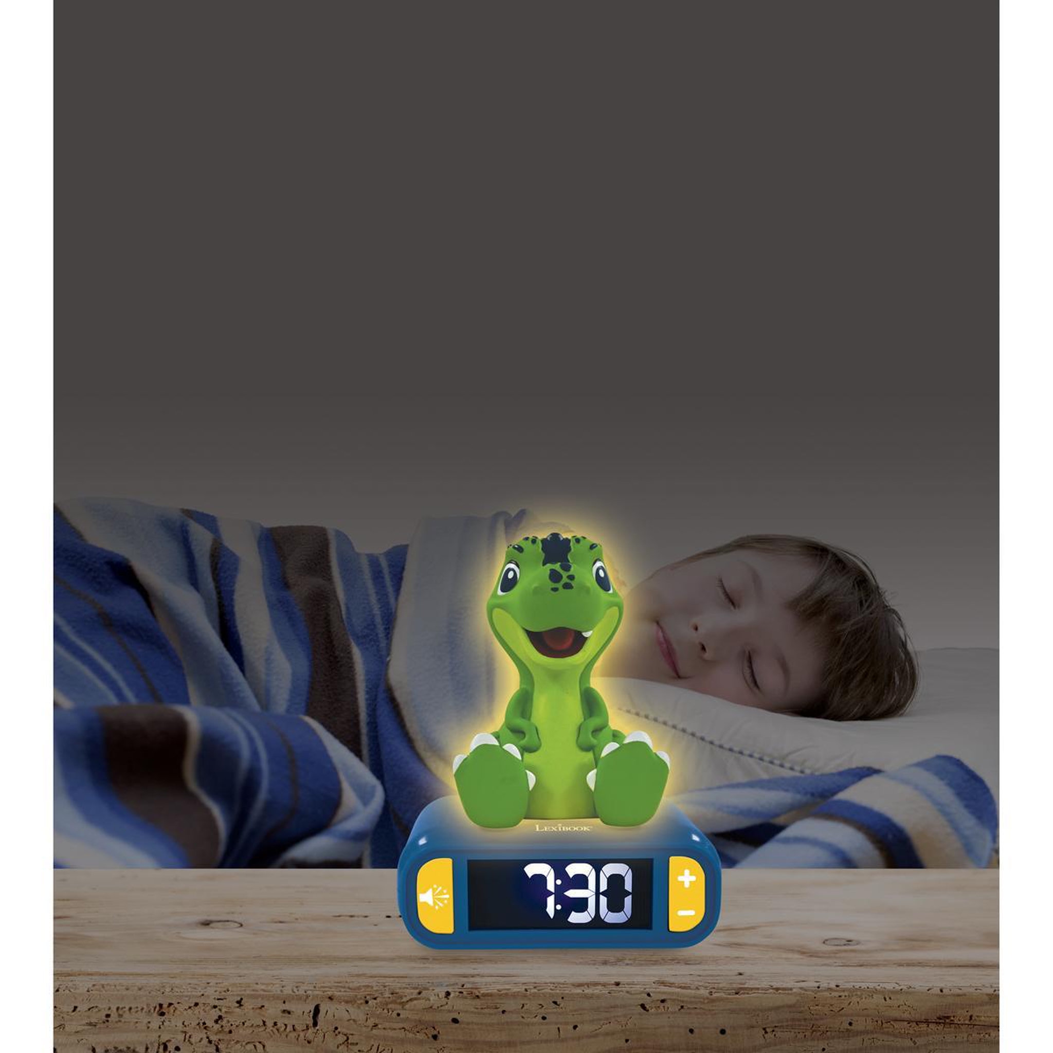 Voir la diapositive 5 : Lexibook Réveil avec veilleuse Dinosaure en 3D