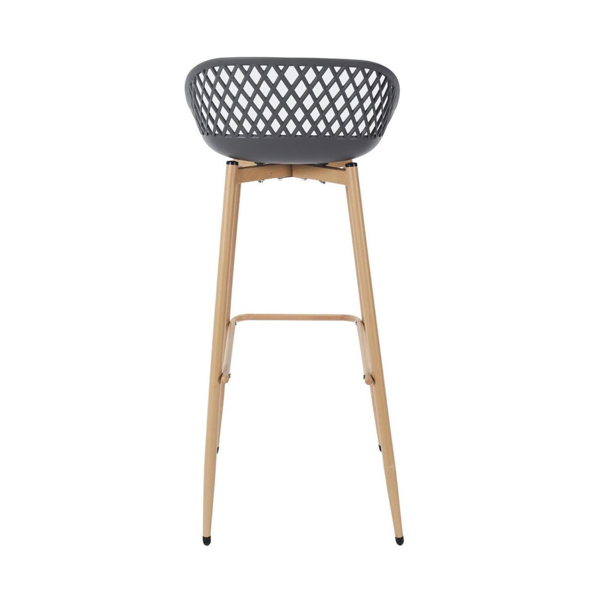 Voir la diapositive 5 : The Home Deco Factory Lot de 2 Tabourets de Bar  Malaga  88cm Gris