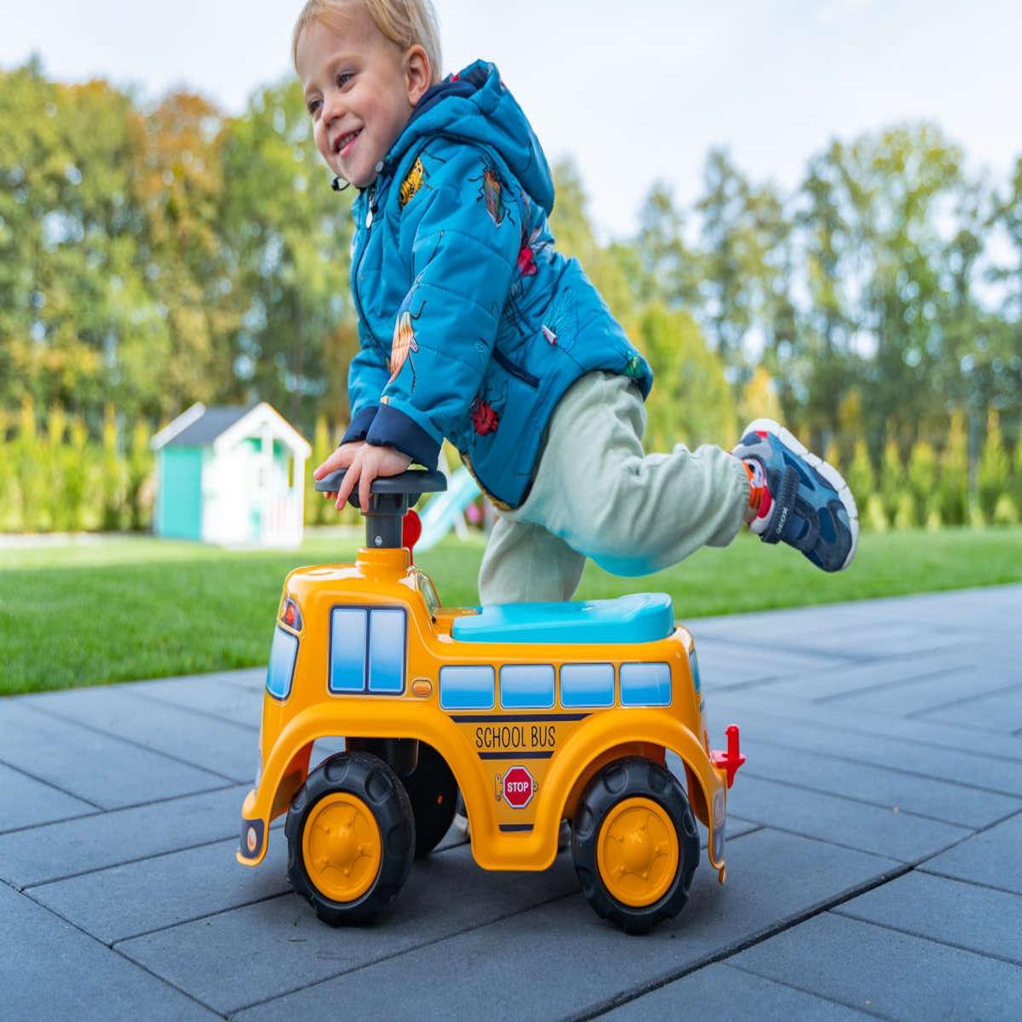 Voir la diapositive 6 : FALK Porteur enfant School Bus 1 à 3 ans - Falk