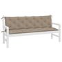 Voir la diapositive 4 : VIDAXL Coussins de banc jardin lot de 2 taupe 180x50x7 cm tissu Oxford