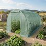 Voir la diapositive 2 : Habitat et Jardin Bâche pour serre tunnel de jardin  Lys  - 18 m² - 130g - Vert