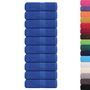 Voir la diapositive 2 : VIDAXL Serviettes de visage 10 pcs bleu 30x30 cm 360 g m² 100% coton