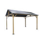 Voir la diapositive 1 : SWEEEK Carport CALISTA en aluminium et acier anthracite. 12 m²