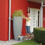 GARANTIA Récupérateur d'eau vase Gris 300L avec bac à fleurs amovible - ANTIK