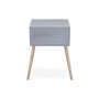 Voir la diapositive 3 : Paris Prix Table de Chevet Scandinave 1 Tiroir  Kim  60cm Gris