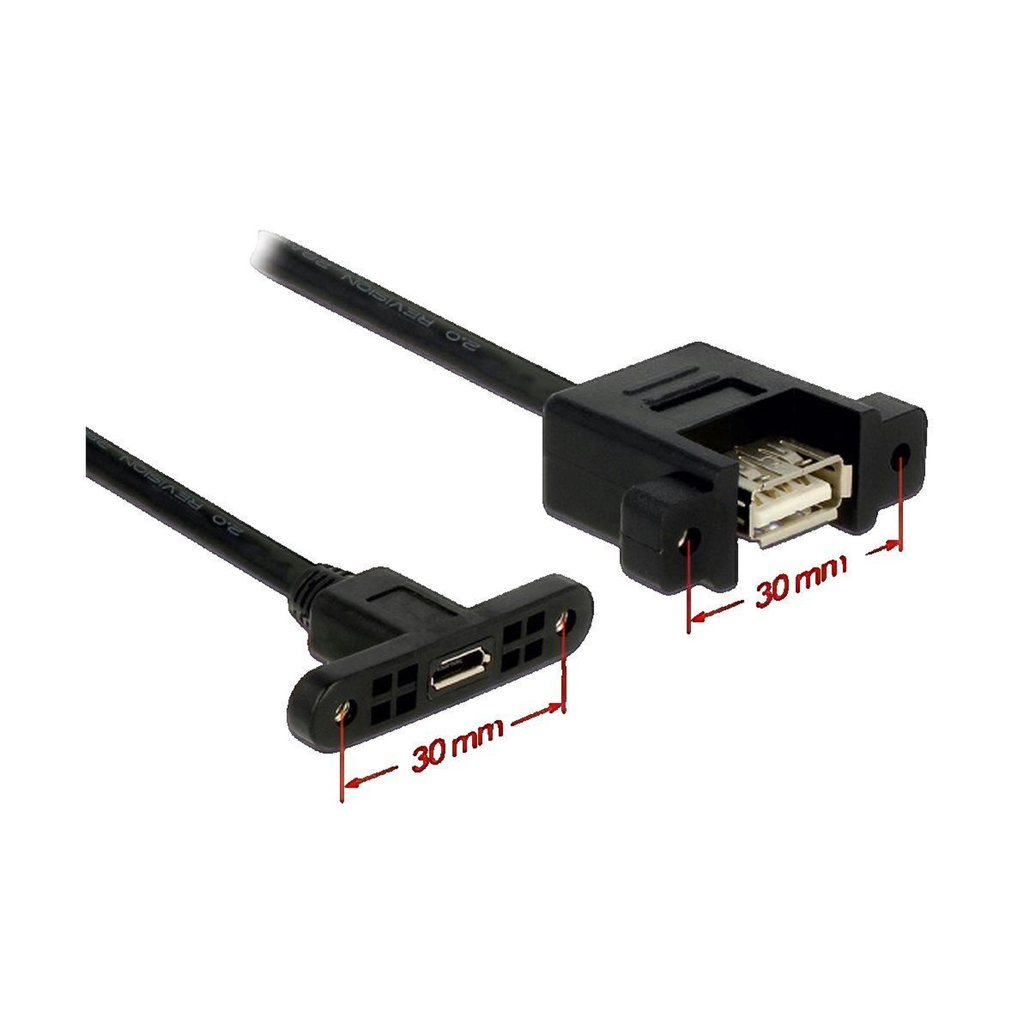DeLock Câble USB delock Micro-USB 0,25 m noir