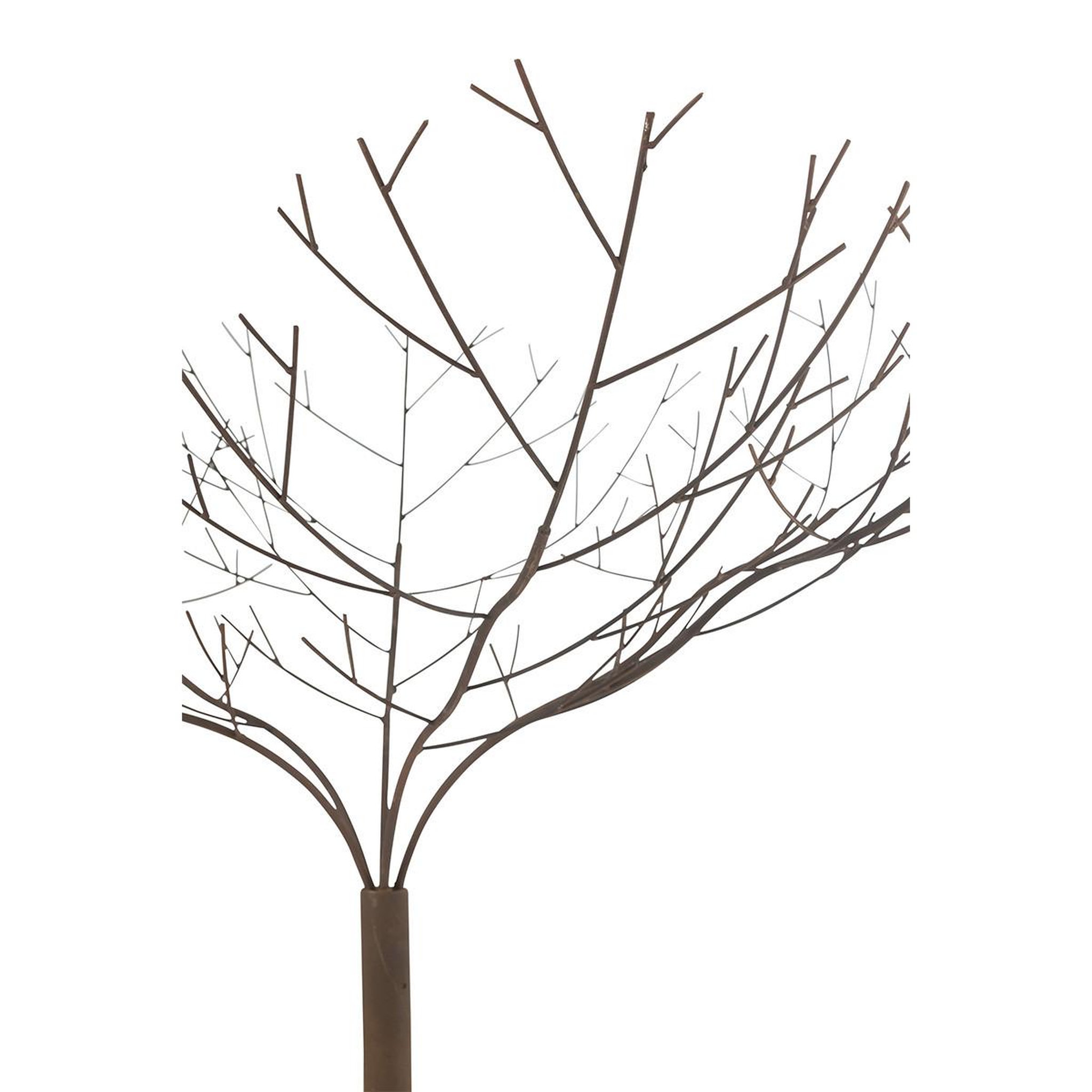Voir la diapositive 2 : J-LINE Arbre déco en métal  maynard  180cm marron