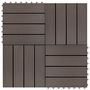 Voir la diapositive 1 : VIDAXL Carreaux de terrasse 22 pcs 30 x 30 cm 2 m^2 WPC Marron fonce