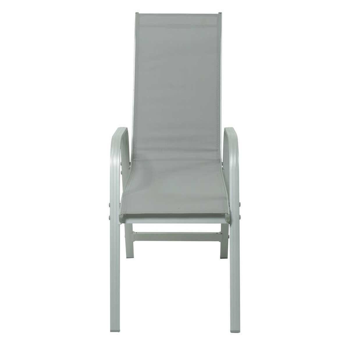 Habitat et Jardin Fauteuil jardin Alu/Textilène  Porto  - Phoenix - Gris clair - Lot de 2
