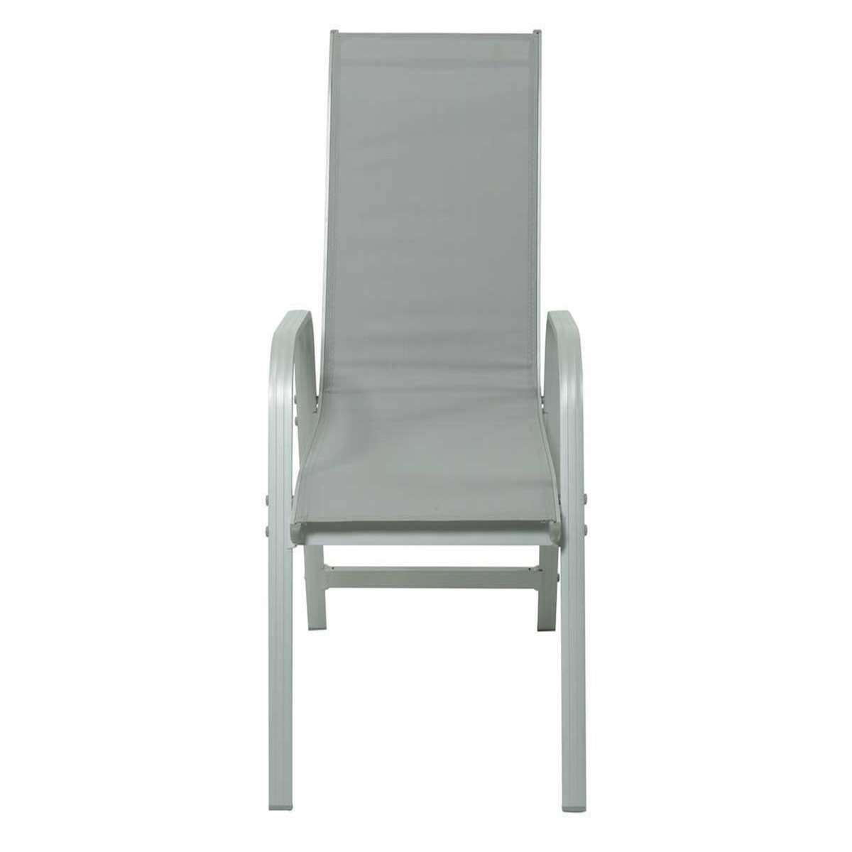 Habitat et Jardin Fauteuil jardin Alu/Textilène  Porto  - Phoenix - Gris clair - Lot de 2