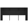 Voir la diapositive 4 : VIDAXL Armoire de tete de lit Noir 220x18,5x104,5 cm