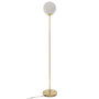 Voir la diapositive 1 : ATMOSPHERA Lampadaire design boule Dris - H. 134 cm - Doré