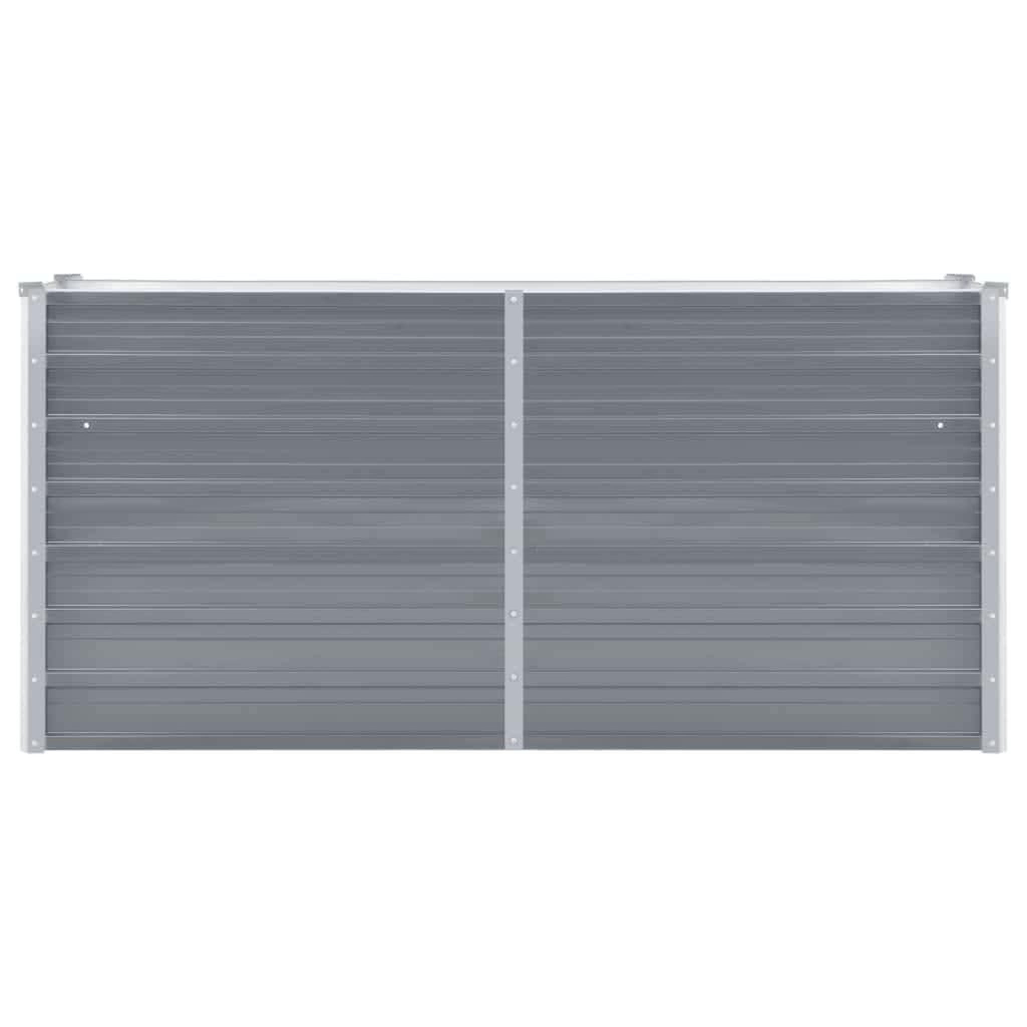 Voir la diapositive 3 : VIDAXL Lit sureleve de jardin Acier galvanise 160x40x77 cm Gris