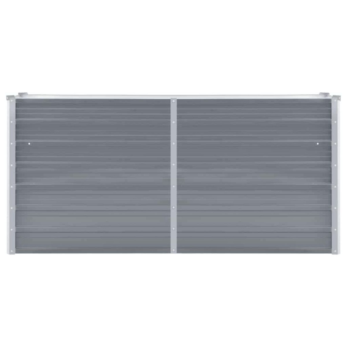 VIDAXL Lit sureleve de jardin Acier galvanise 160x40x77 cm Gris