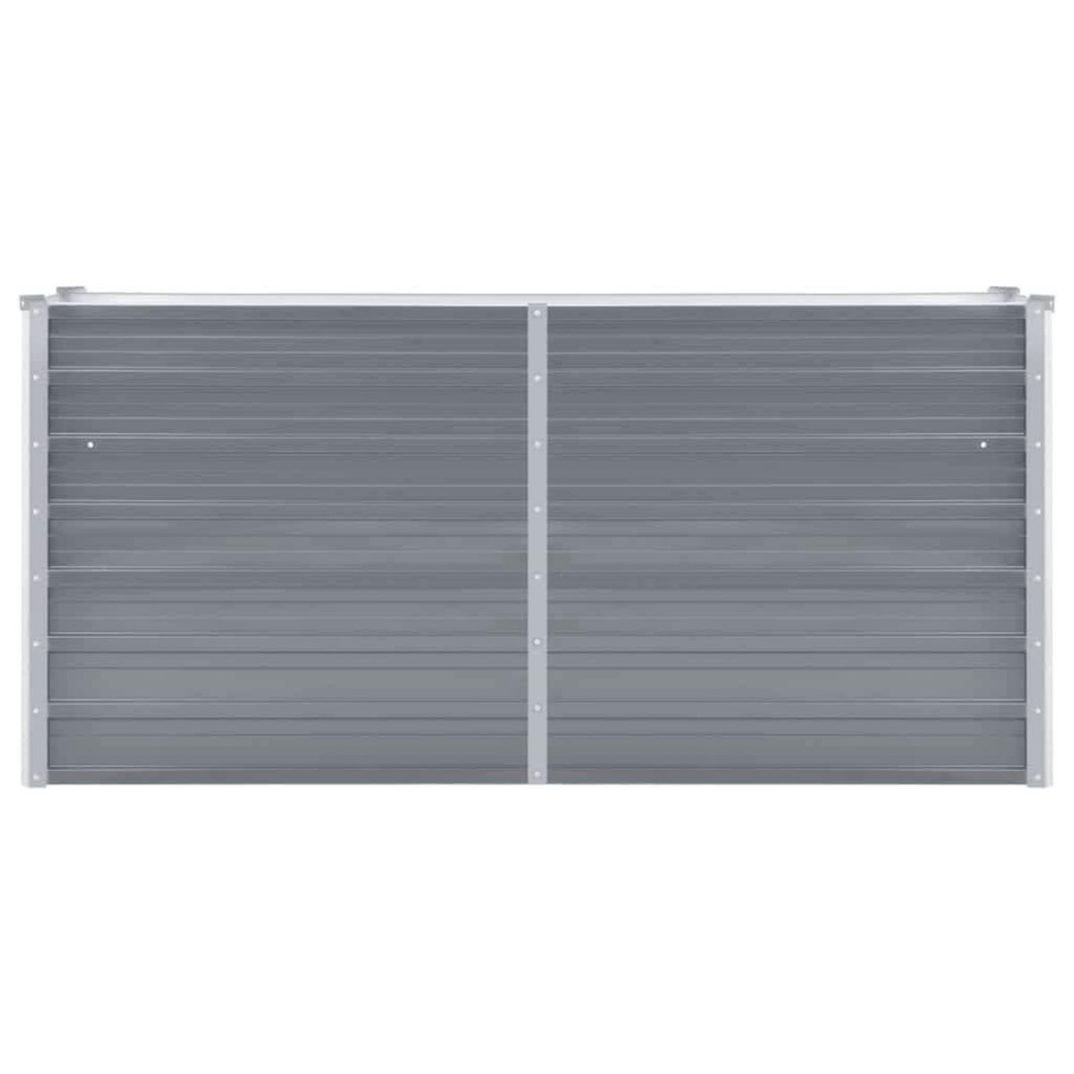 VIDAXL Lit sureleve de jardin Acier galvanise 160x40x77 cm Gris