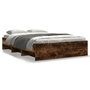 Voir la diapositive 2 : VIDAXL Cadre de lit sans matelas chene fume 120x200 cm bois ingenierie