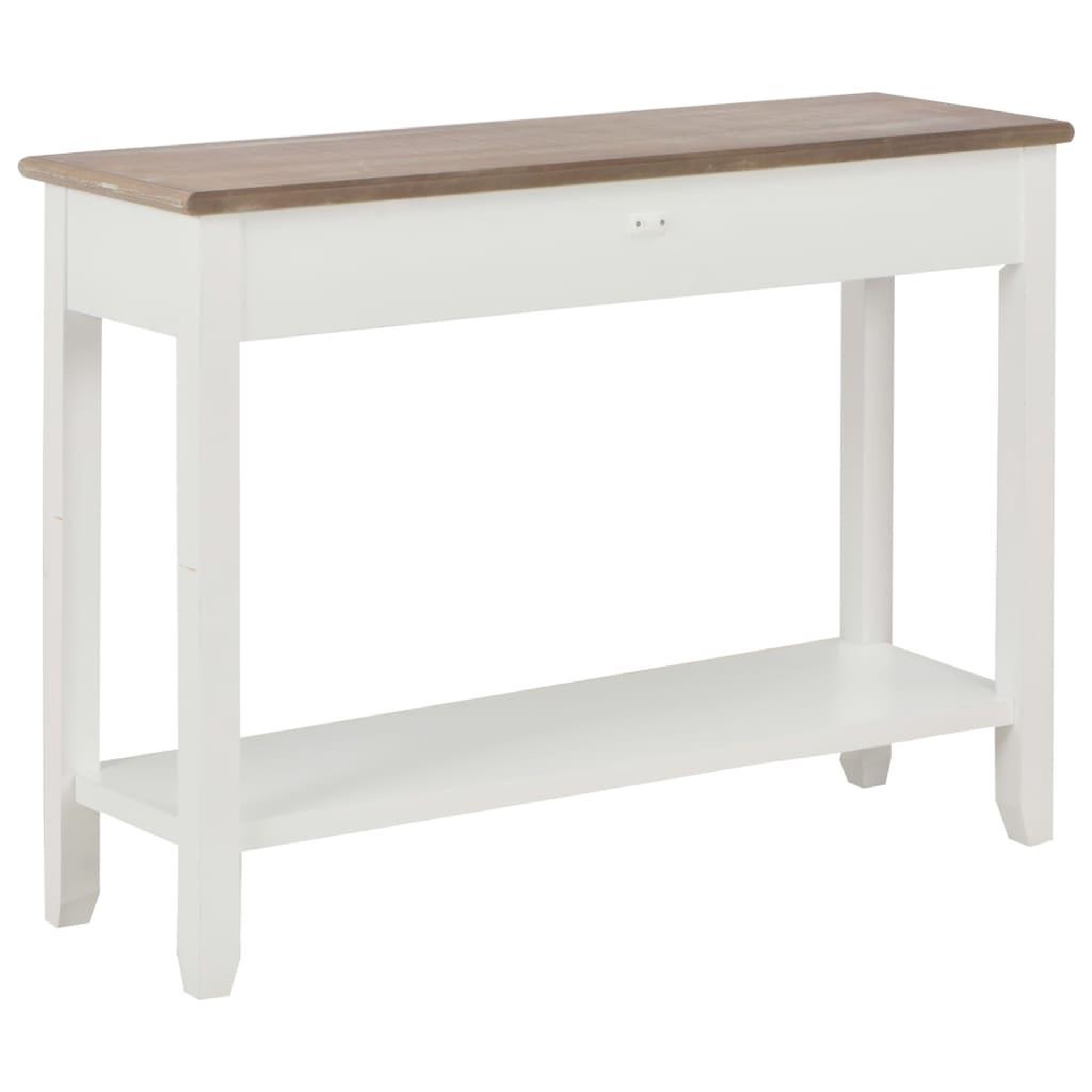 Voir la diapositive 4 : VIDAXL Table console Blanc 110x35x80 cm Bois