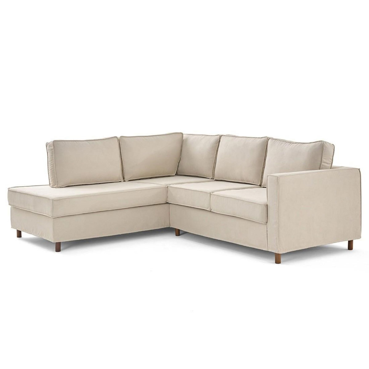 LISA DESIGN Jake - canapé déhoussable d'angle gauche 5 places en tissu