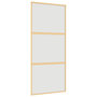 Voir la diapositive 2 : VIDAXL Porte coulissante dore 90x205 cm verre ESG depoli et aluminium