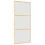 Voir la diapositive 2 : VIDAXL Porte coulissante dore 90x205 cm verre ESG depoli et aluminium