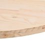 Voir la diapositive 5 : VIDAXL Dessus de table 110x55x2,5 cm bois de pin massif ovale