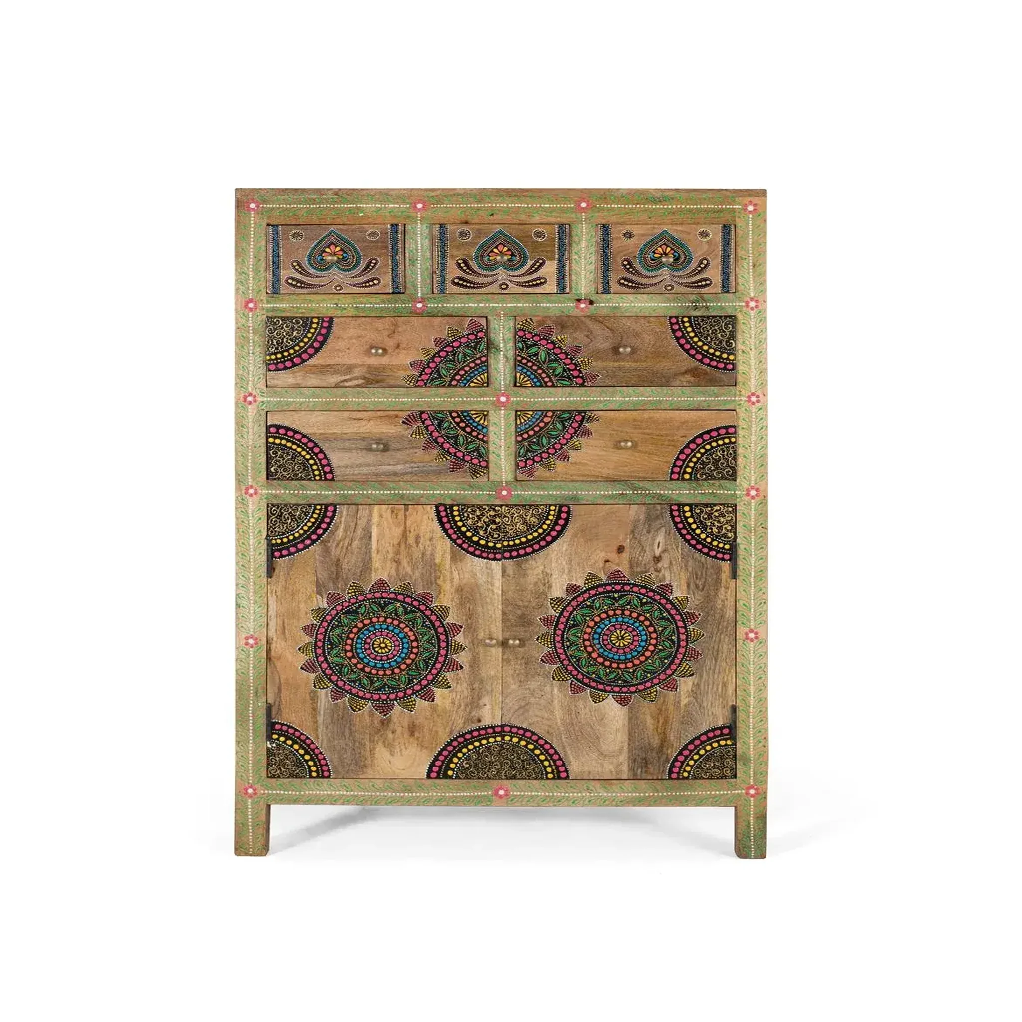 GINER Y COLOMER SL Commode en bois de manguier 80 cm style classique rustique