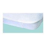 POYET MOTTE Protege-matelas Alese impermeable Elasretane eponge bouclette 100% coton 80x190 cm blanc