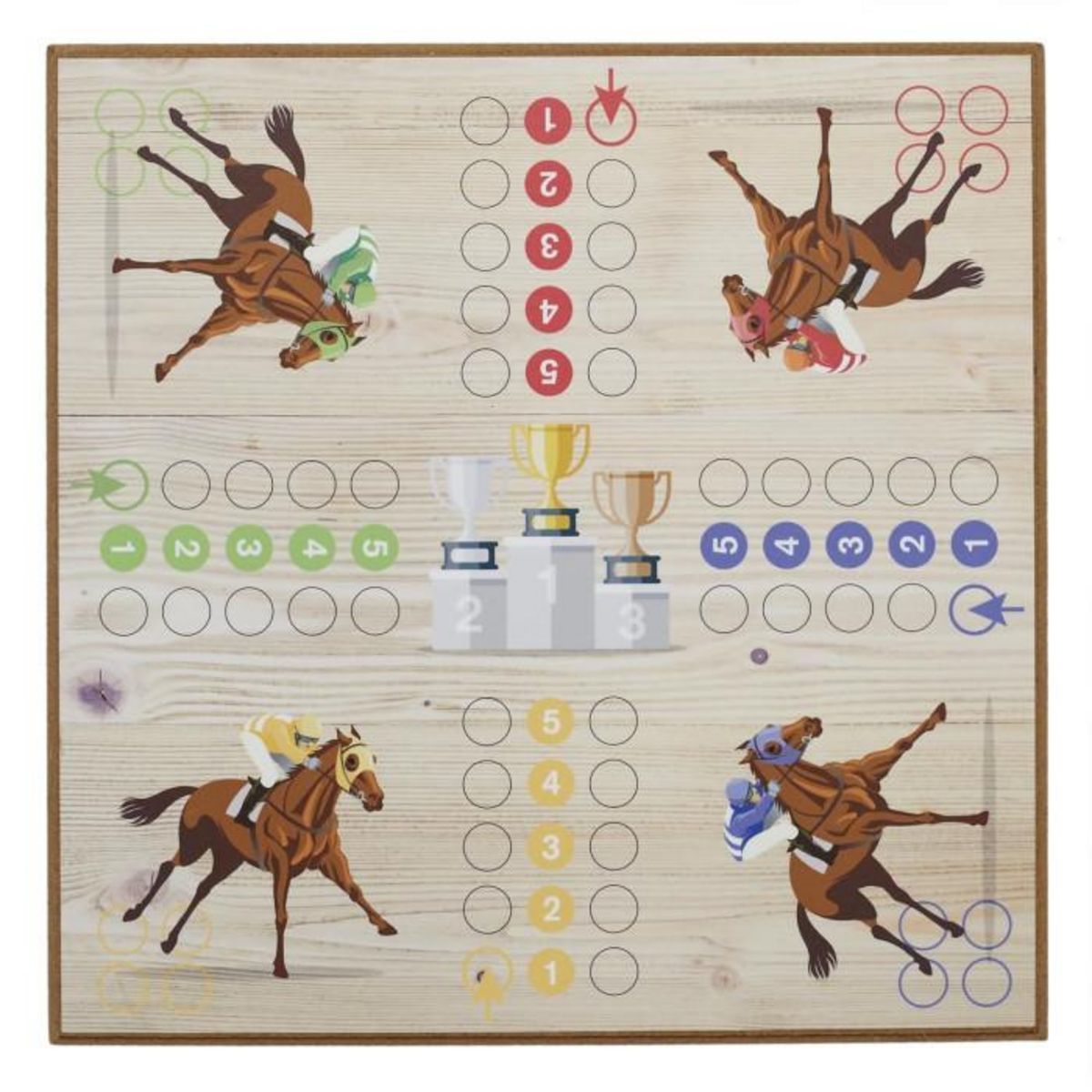 Paris Prix Jeu des Petits Chevaux  Vintage  29cm Multicolore