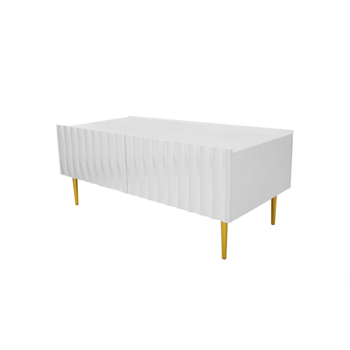 BEST MOBILIER Ambre - table basse - 2 portes - 120 cm