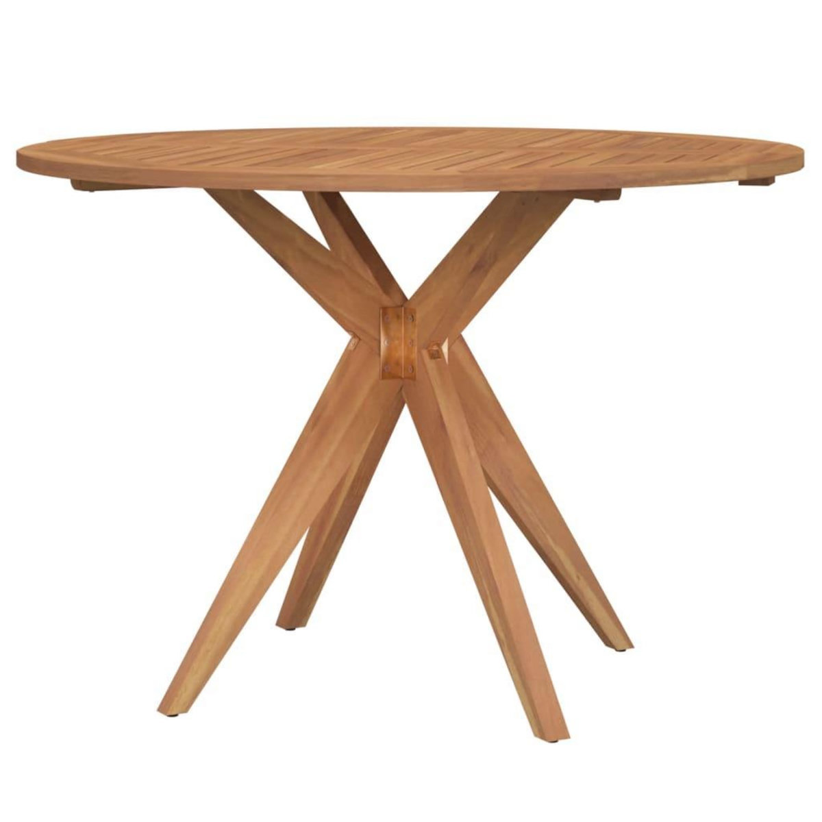 VIDAXL Table de jardin ronde Ø85x75 cm bois d'acacia solide