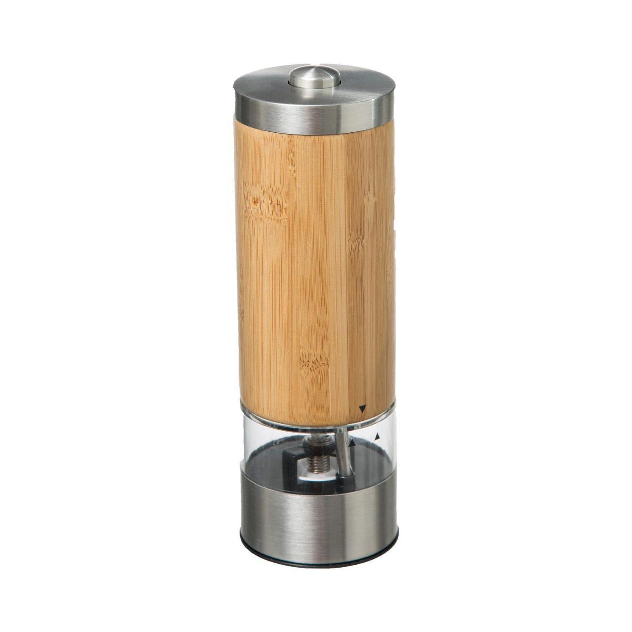 Voir la diapositive 1 : Moulin sel/poivre électrique en bambou 21cm