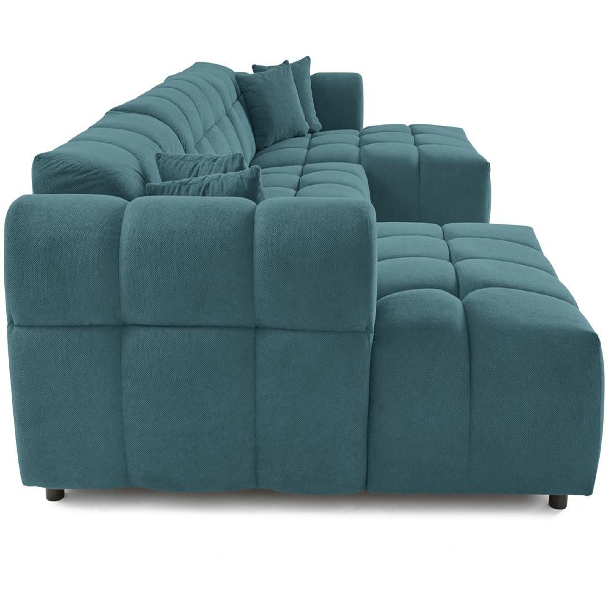 Voir la diapositive 5 : LISA DESIGN Jake - canapé déhoussable d'angle gauche 5 places en velours