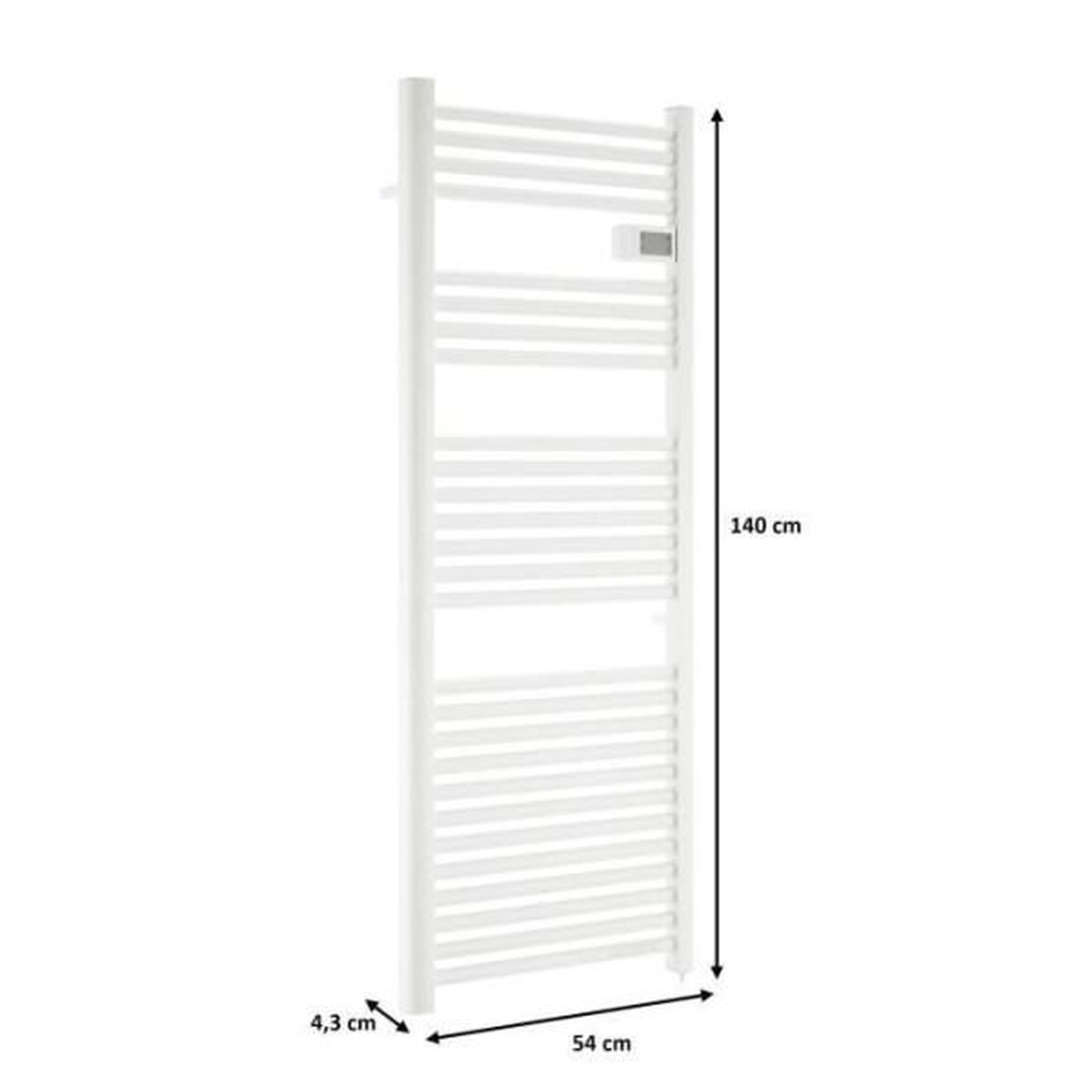 Voir la diapositive 5 : OCEANIC Seche serviette electrique - radiateur   oceanic sans soufflerie - 700w - blanc mat - nf