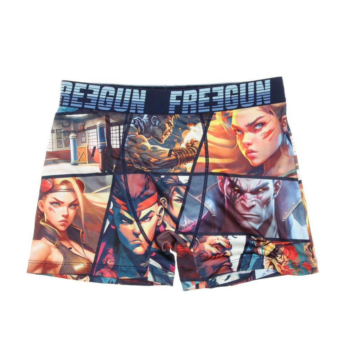 FREEGUN Boxer /Bleu à Imprimés Homme Freegun WAR