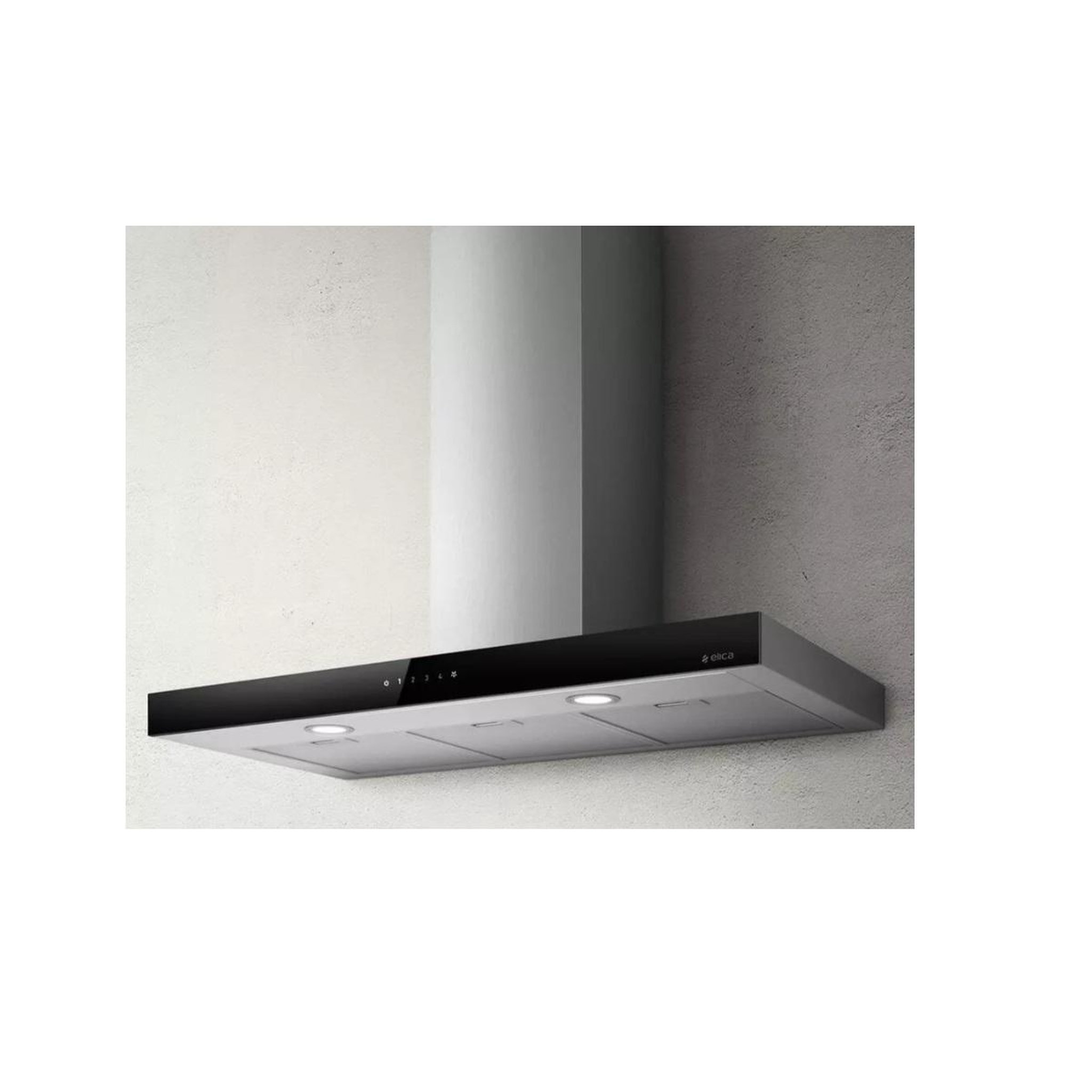 ELICA Hotte décorative inclinée 60cm 581m3/h noir - prf0104625a