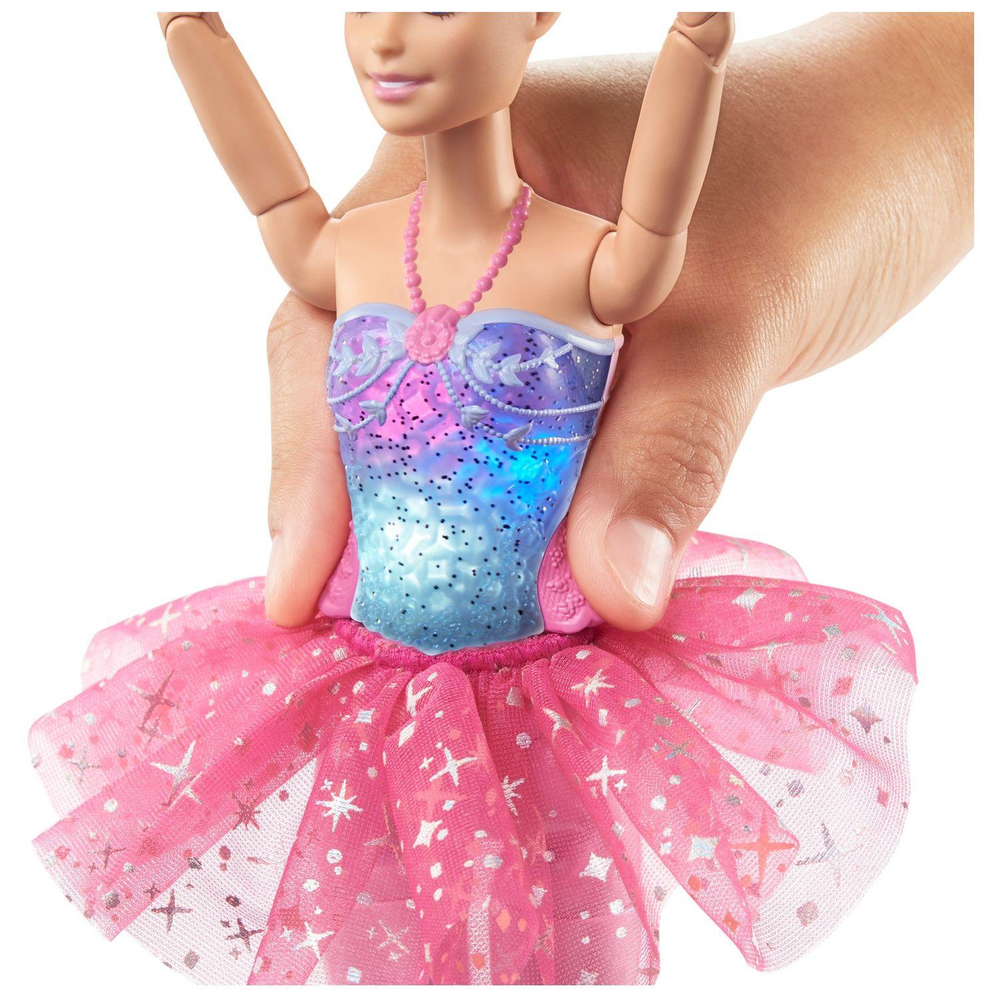 Voir la diapositive 3 : BARBIE Poupée ballerine lumières magiques 