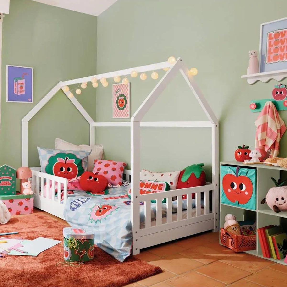 Atmosphera Kids Coussin Enfant Tufté  Chachapop  40x40cm Multicolore
