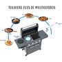 Voir la diapositive 5 : CAMPINGAZ Barbecue gaz Onyx 4S noir 4 brûleurs sur chariot, 72x46 cm
