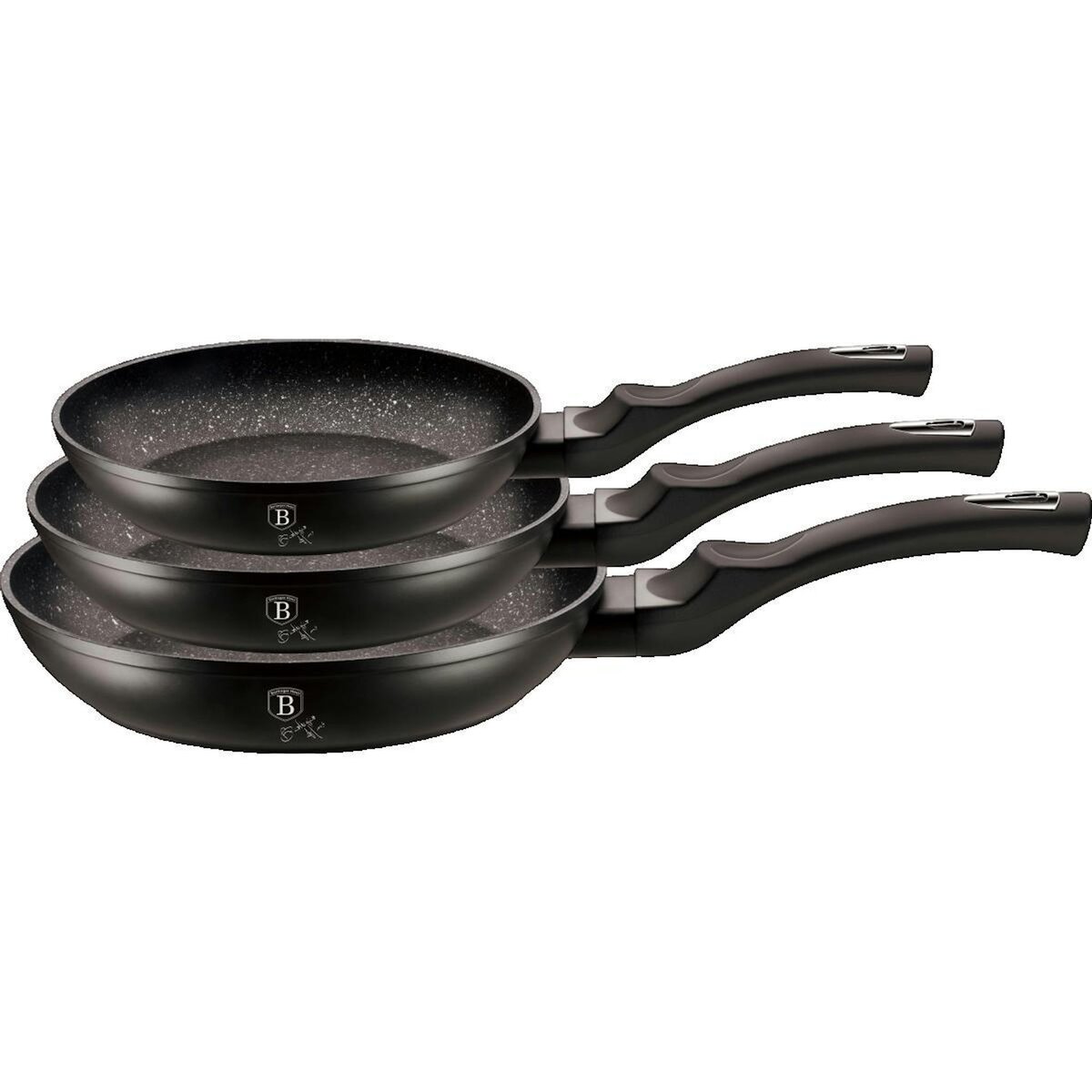 BERLINGER HAUS Ensemble de poêles à frire Berlinger-Haus moderne en aluminium forgé antiadhésif marbre
