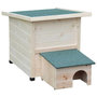 Voir la diapositive 1 : @Pet pet Maison hérisson XL 53x65x52cm bois blanc