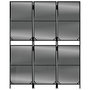Voir la diapositive 5 : VIDAXL Cloison de separation 3 panneaux noir resine tressee